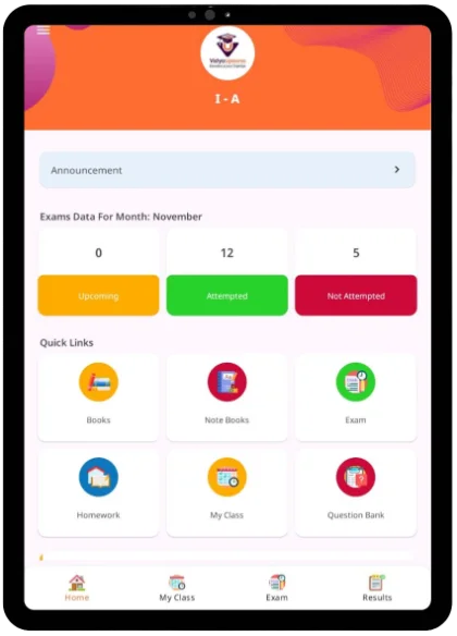 VidyaUpasna dashboard