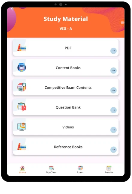 VidyaUpasna study material screen
